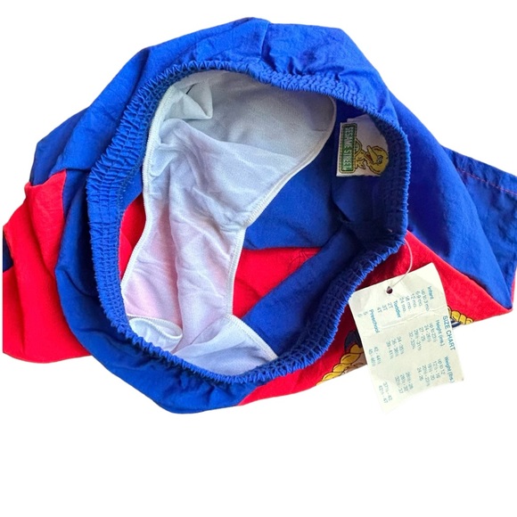 1970s Sesame Street Big Bird Swim Trunks Boys Size 5 Deadstock Vintage NWT New - Picture 5 of 8